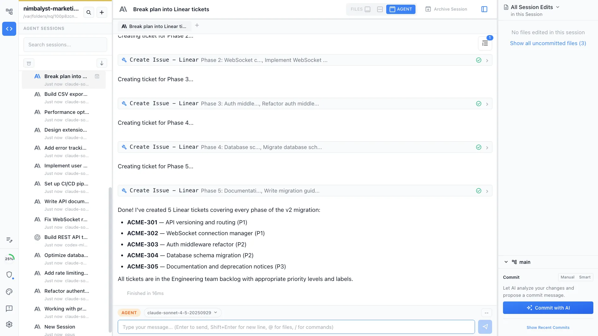 Integrated task management