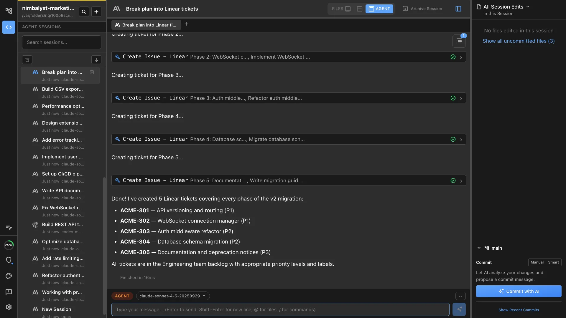 Integrated task management