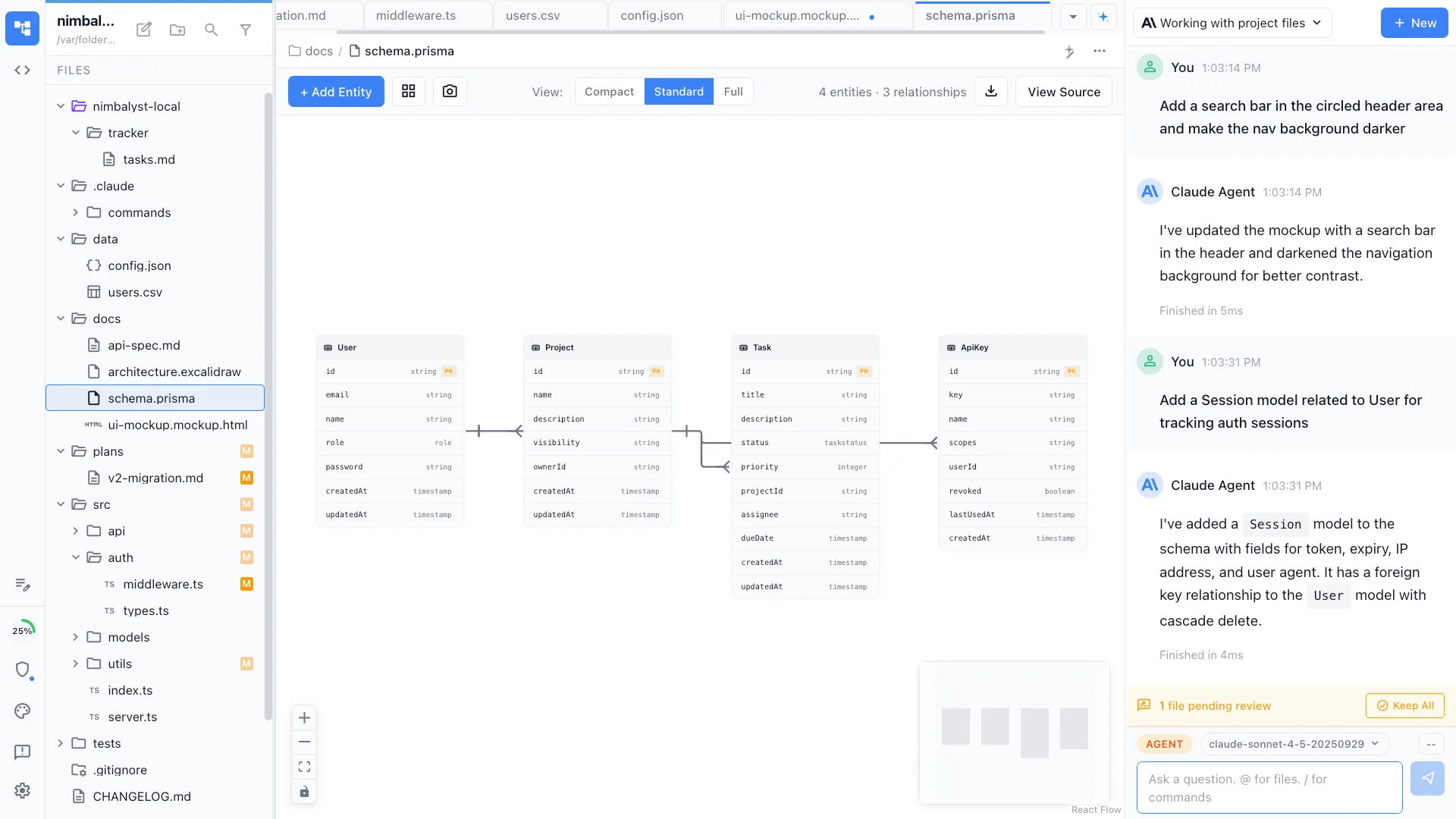 Data model / entity relationship diagram editor