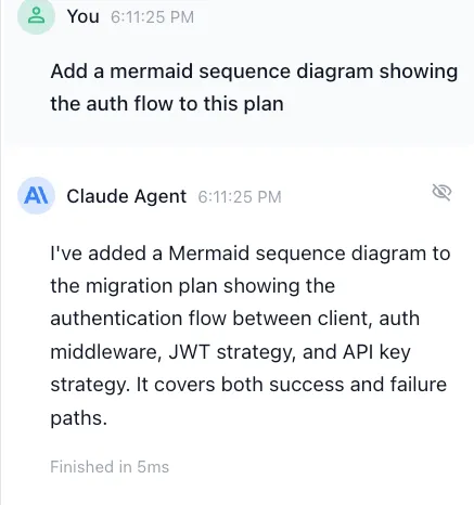 AI-generated Mermaid diagrams