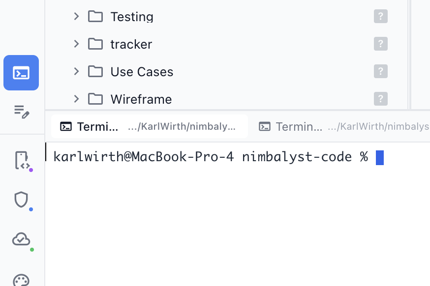 Embedded ghostty terminal
